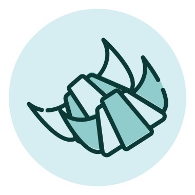 Beyaz arka planda iki kruvasan, illüstrasyon, vektör..