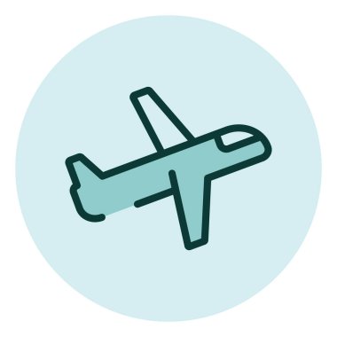 Beyaz arka planda hava, illüstrasyon, vektör ile seyahat.