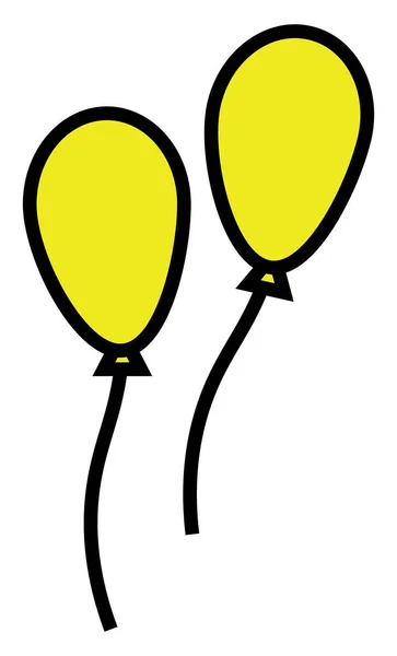 白色背景上的党的气球 — 图库矢量图片