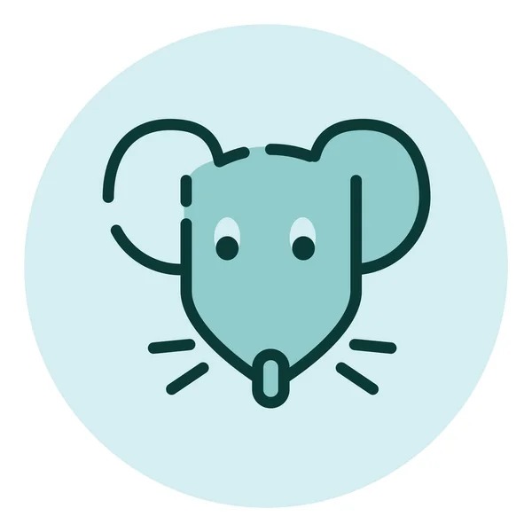 Ratón Para Mascotas Ilustración Vector Sobre Fondo Blanco — Vector de stock