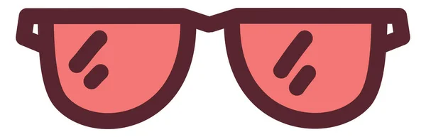 Kontorsglasögon Illustration Vektor Vit Bakgrund — Stock vektor