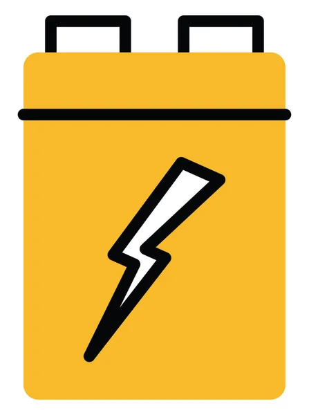 Recycling Batterij Illustratie Vector Een Witte Achtergrond — Stockvector