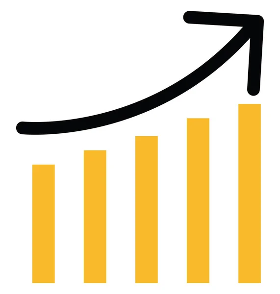 Seo Crescente Gráfico Ilustração Vetor Fundo Branco — Vetor de Stock