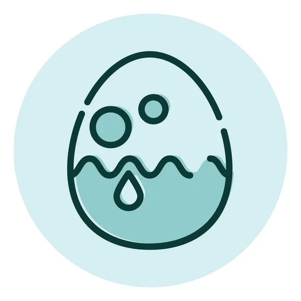 甘い卵 イラスト 白い背景のベクトル — ストックベクタ