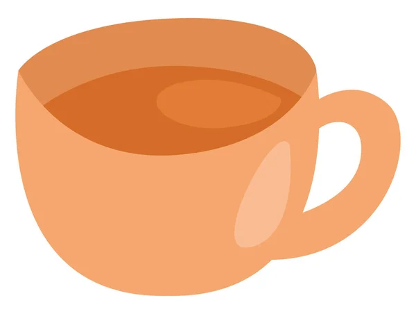 Teetasse Illustration Vektor Auf Weißem Hintergrund — Stockvektor