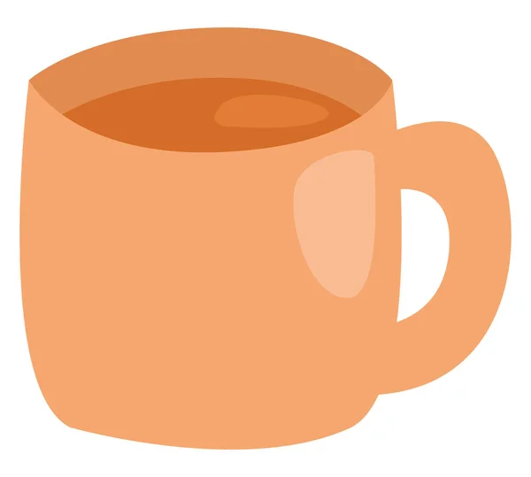 Πρωινή Κούπα Τσάι Εικονογράφηση Διάνυσμα Λευκό Φόντο — Διανυσματικό Αρχείο