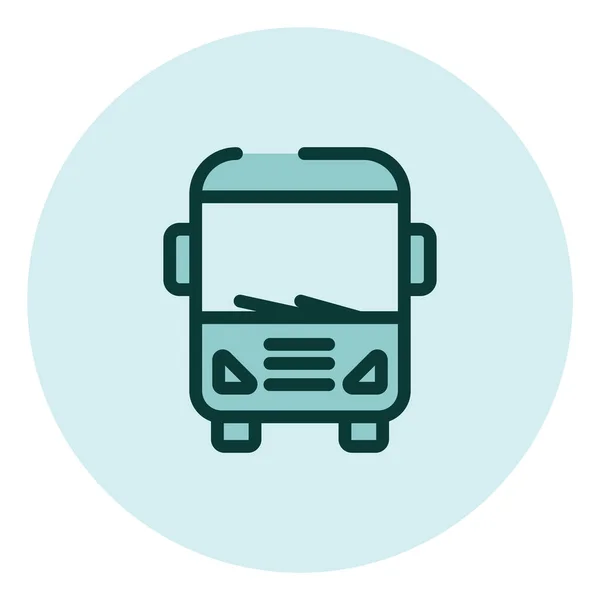 Viaggiare Autobus Illustrazione Vettore Sfondo Bianco — Vettoriale Stock