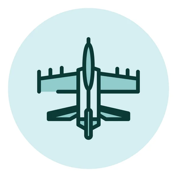 Latający Samolot Ilustracja Wektor Białym Tle — Wektor stockowy