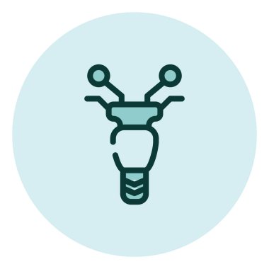 Küçük motosiklet, illüstrasyon, beyaz arkaplan üzerindeki vektör.