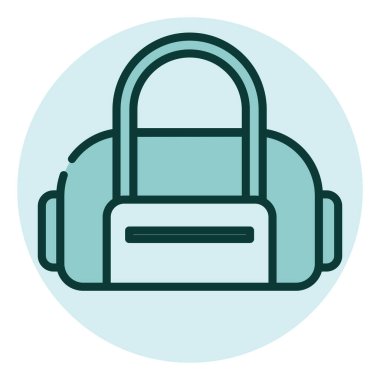 Bebek bezi çantası, illüstrasyon, beyaz arka planda vektör..