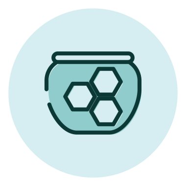 Güzellik şekeri ağdası, illüstrasyon, beyaz arkaplan üzerindeki vektör.