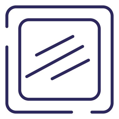 Küçük güzellik aynası, illüstrasyon, beyaz arkaplandaki vektör.