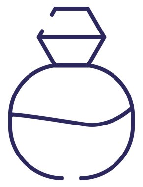 Güzellik parfümü, illüstrasyon, beyaz arka planda vektör..