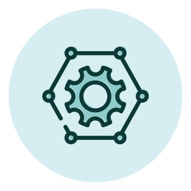 İş süreci, illüstrasyon, beyaz arkaplan üzerindeki vektör.