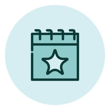 İş etkinliği takvimi, illüstrasyon, beyaz arkaplan üzerindeki vektör.