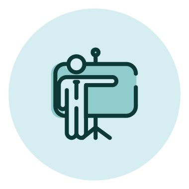 İş eğitimi, illüstrasyon, beyaz arkaplandaki vektör.