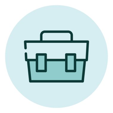 İş konumu, illüstrasyon, beyaz arkaplan üzerindeki vektör.