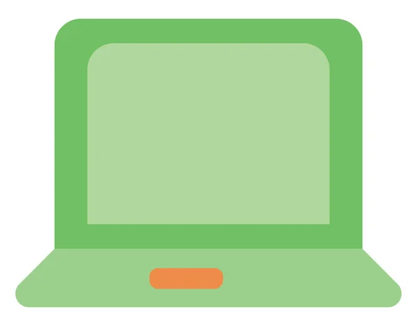 Work Laptop Illustration Vector White Background — Stock Vector