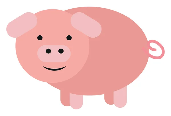 Babyschwein Illustration Vektor Auf Weißem Hintergrund — Stockvektor