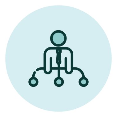 Kişisel başarı, illüstrasyon, beyaz arkaplandaki vektör.