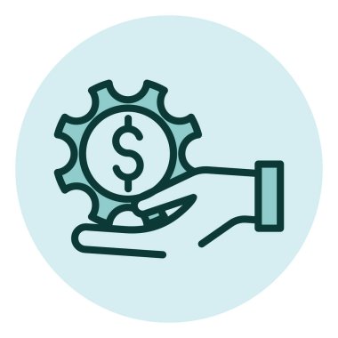 İş sektörü bankacılığı, illüstrasyon, beyaz arka planda vektör.