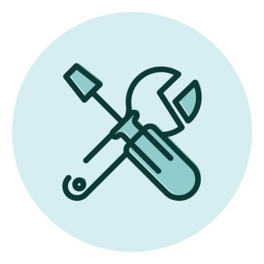 Araç araçları, illüstrasyon, beyaz arkaplan üzerindeki vektör.