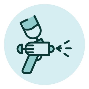 Araba boyama, illüstrasyon, beyaz arka plandaki vektör..