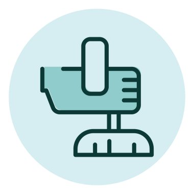 Otomobil cilalama makinesi, illüstrasyon, beyaz arkaplan üzerindeki vektör.