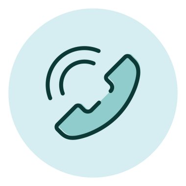 Telefon görüşmesi, illüstrasyon, beyaz arkaplan üzerindeki vektör.