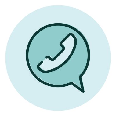 Beyaz arkaplandaki kontaktlar, illüstrasyon, vektör.