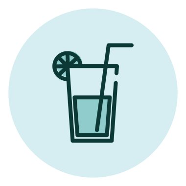 Taze meyve suyu, illüstrasyon, beyaz arka planda vektör..