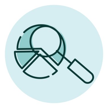 Finansal tablo, illüstrasyon, beyaz arkaplan üzerindeki vektör.