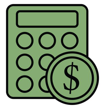 Mali hesaplamalar, illüstrasyon, beyaz arkaplan üzerindeki vektör.