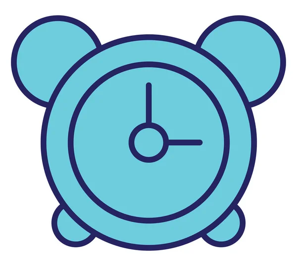 Reloj Despertador Ilustración Vector Sobre Fondo Blanco — Vector de stock