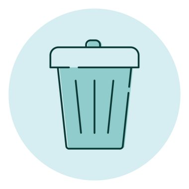 Finansal çöp, illüstrasyon, beyaz arkaplan üzerindeki vektör.