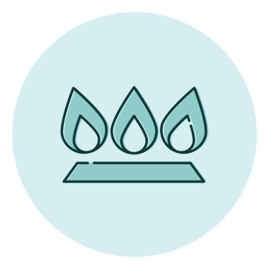 Finansal gaz, illüstrasyon, beyaz arkaplan üzerindeki vektör.