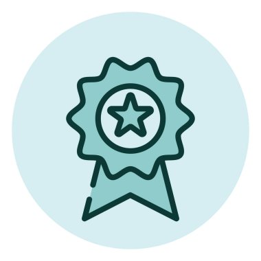 Oyun ödülleri, illüstrasyon, beyaz arkaplan üzerindeki vektör.