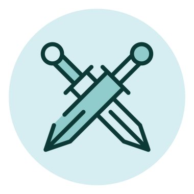 Savaş oyunu, illüstrasyon, beyaz arkaplandaki vektör.