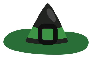 Cadılar şapkası, illüstrasyon, beyaz arka plandaki vektör..