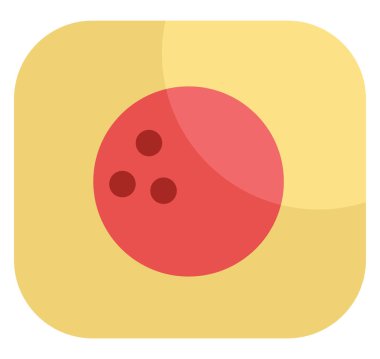 Bowling hobisi, illüstrasyon, beyaz arkaplan üzerindeki vektör.