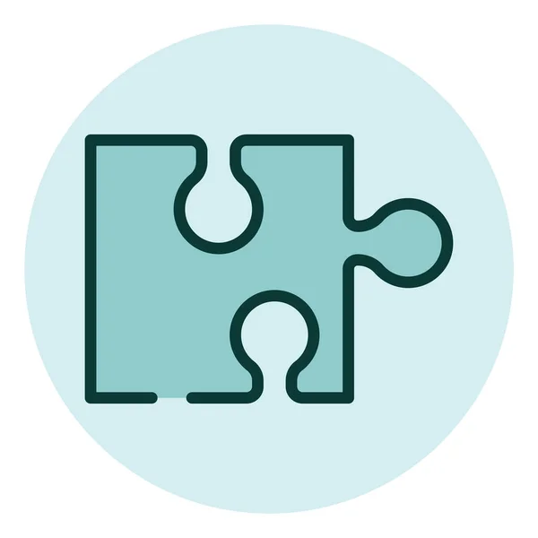 Puzzlespiel Illustration Vektor Auf Weißem Hintergrund — Stockvektor