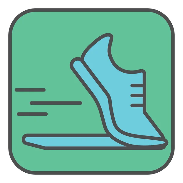 健康なジョギング イラスト 白い背景のベクトル — ストックベクタ