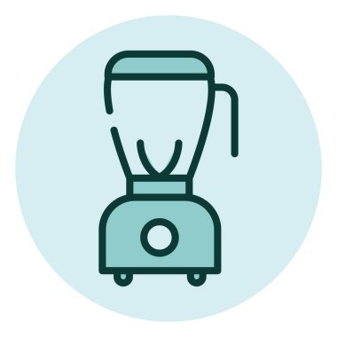 Ev elektroniği karıştırıcısı, illüstrasyon, beyaz arka planda vektör..