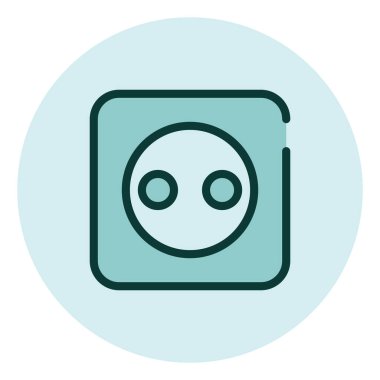 Duvardaki pompa, illüstrasyon, beyaz arka plandaki vektör.