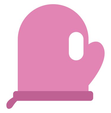 Mutfak fırın eldiveni, illüstrasyon, beyaz arka planda vektör..