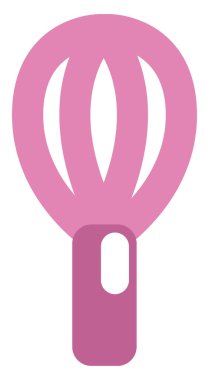 Pembe mutfak çırpısı, illüstrasyon, beyaz arkaplanda vektör.