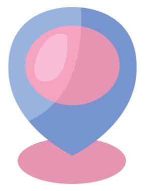 Lojistik konum, illüstrasyon, beyaz arkaplan üzerindeki vektör.