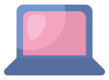 Lojistik dizüstü bilgisayar, illüstrasyon, beyaz arkaplan üzerindeki vektör.