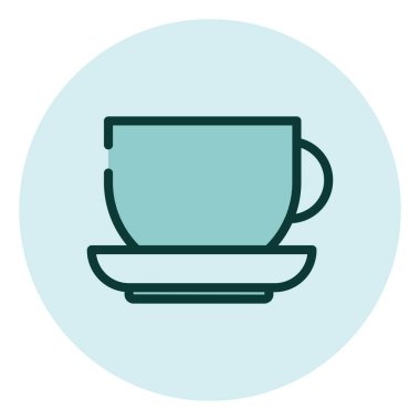 Kahve dükkanı, illüstrasyon, beyaz arka planda vektör..