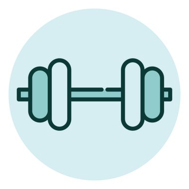 Spor ağırlıkları, illüstrasyon, beyaz arkaplandaki vektör.